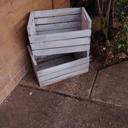 Old Weathered Wooden Crates  Both 20$