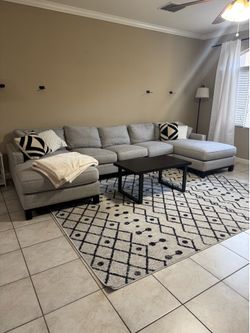 Grey sectional