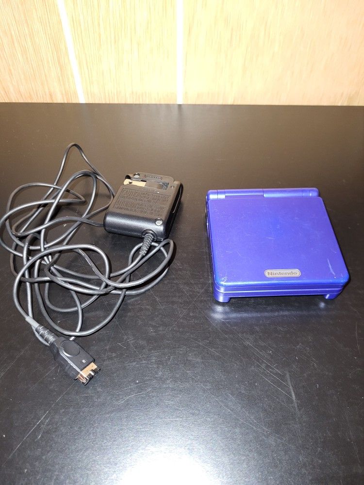 Cobalt Blue Gameboy Advance SP W/ Charger
