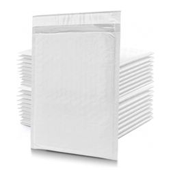 15-pack 11x17 White Protective Poly Bubble Mailers, (11x17) 15-PK, Water Resistant Mailer Envelopes, Puncture Resistant Mailing and Padded Shipping S