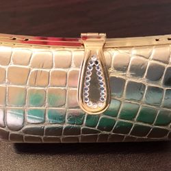 Woman’s Small Gold Clutch. 