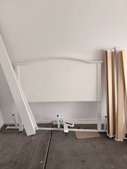 White Full-Size Headboard – $100