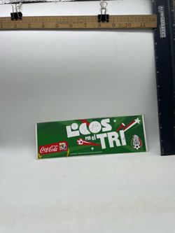 2010 Coca-Cola promotional sticker celebrating the Mexican National Football team, featuring the "Locos por el Tri" slogan and official FIFA World Cup