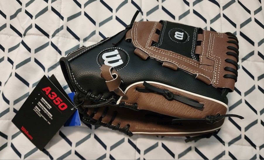 BRAND NEW WILSON A350 12" GENUINE LEATHER BASEBALL GLOVE BASE BALL