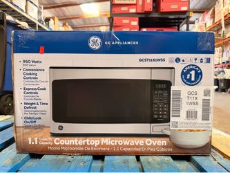 GE 1.1 Cubic Ft Countertop Microwave Oven Brand New In Box