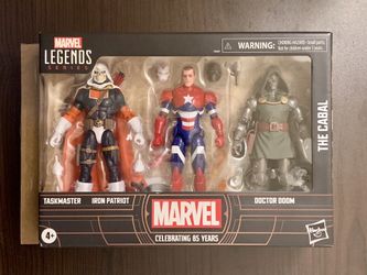 Marvel Legends Series The Cabal, Marvel 85th Anniversary Comics Collectible 6-Inch Action Figures, Taskmaster, Iron Patriot, and Doctor Doom (Amazon E