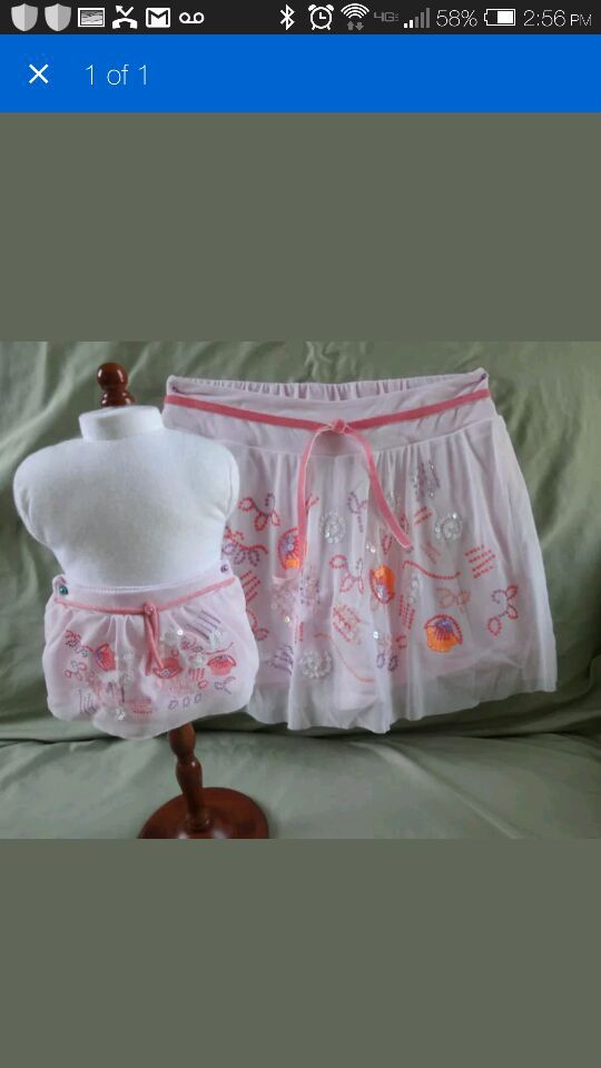 American Girl Isabella Pink Skirt Girls Size 14/16