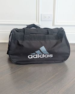 Adidas Small Gym Duffel Bag - Black/Grey - 18" x 11" x 10"