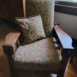 Antique Oak Morris Style Chair