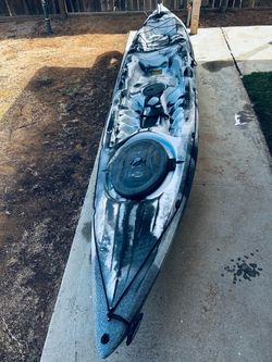 Ocean Kayak Prowler 13 Sit-On-Top Fishing Kayak Gray/BLK with Extra Items