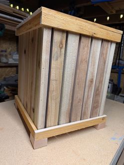 Wood planters