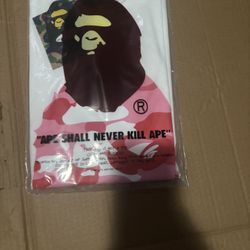 Bape pink camo tee 