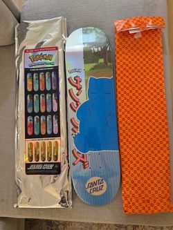 Santa Cruz x Pokémon Snorlax Skateboard Deck