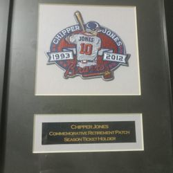 Chipper Jones Retirement Patch