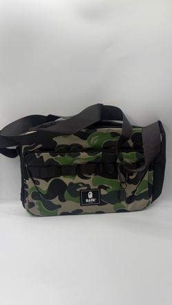 BAPE Camo Shoulder Messenger Bag - Green Camo