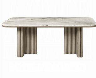 Marble top dining table fit for 6