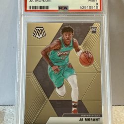 2019 Panini Mosaic JA Morant #219 RC PSA 9 Mint Grizzlies