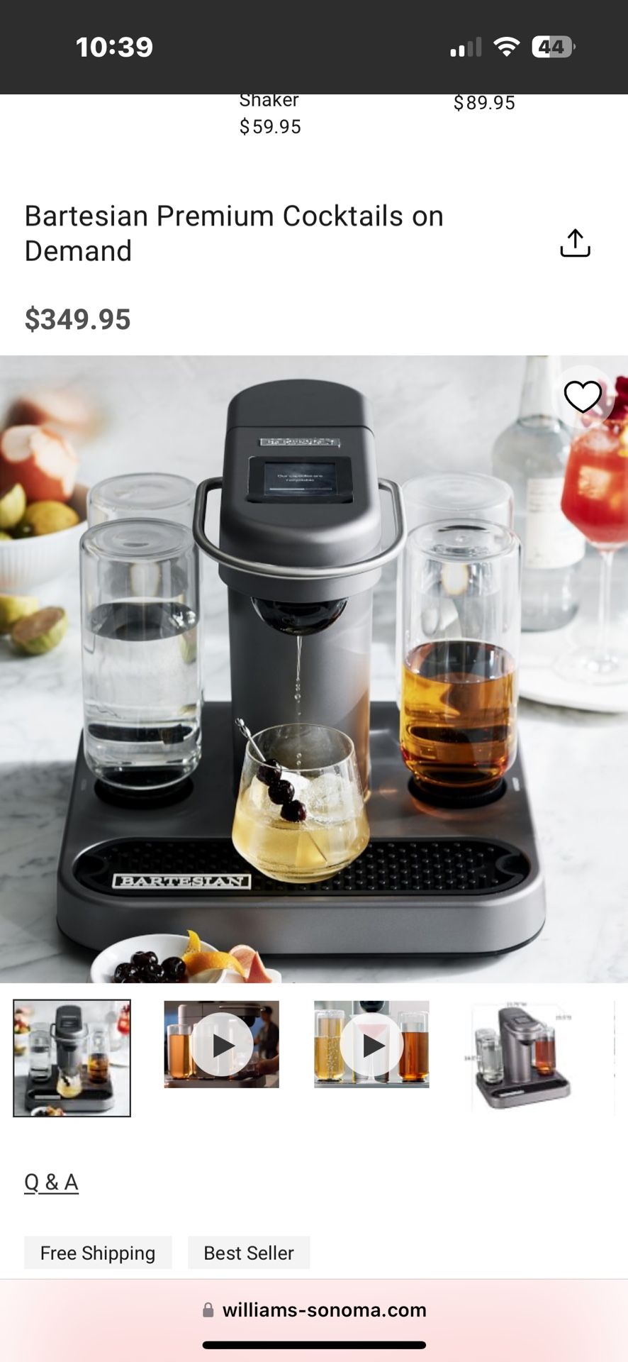 Bartesian Premium Cocktails on Demand (2 Avail!)