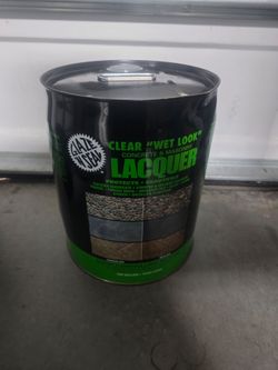 Lacquer concrete wet look sealer