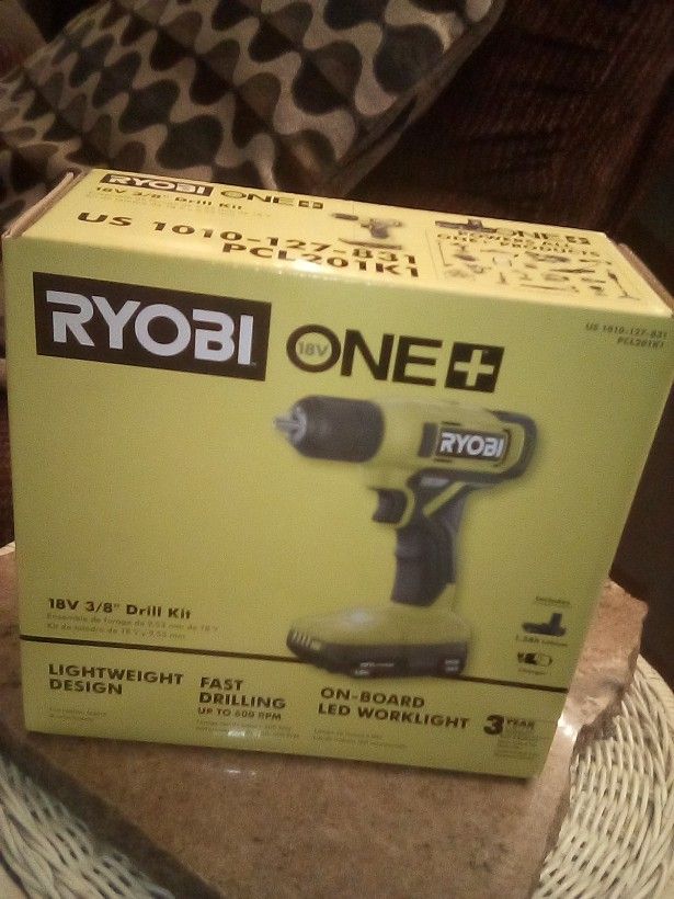 Brand New Ryobi Drill Kit 