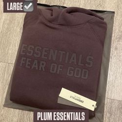 plum essential hoodies