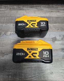 2... DEWALT 20V XR 10AH BATTERYS NEW
