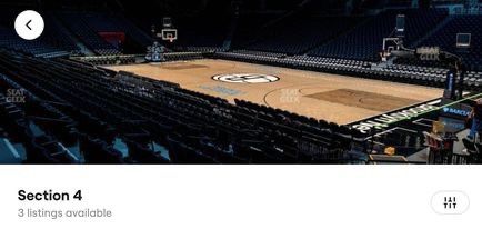 Warriors at Nets(12/21/2022) - Section 4 Row 19 · Seats 15-16