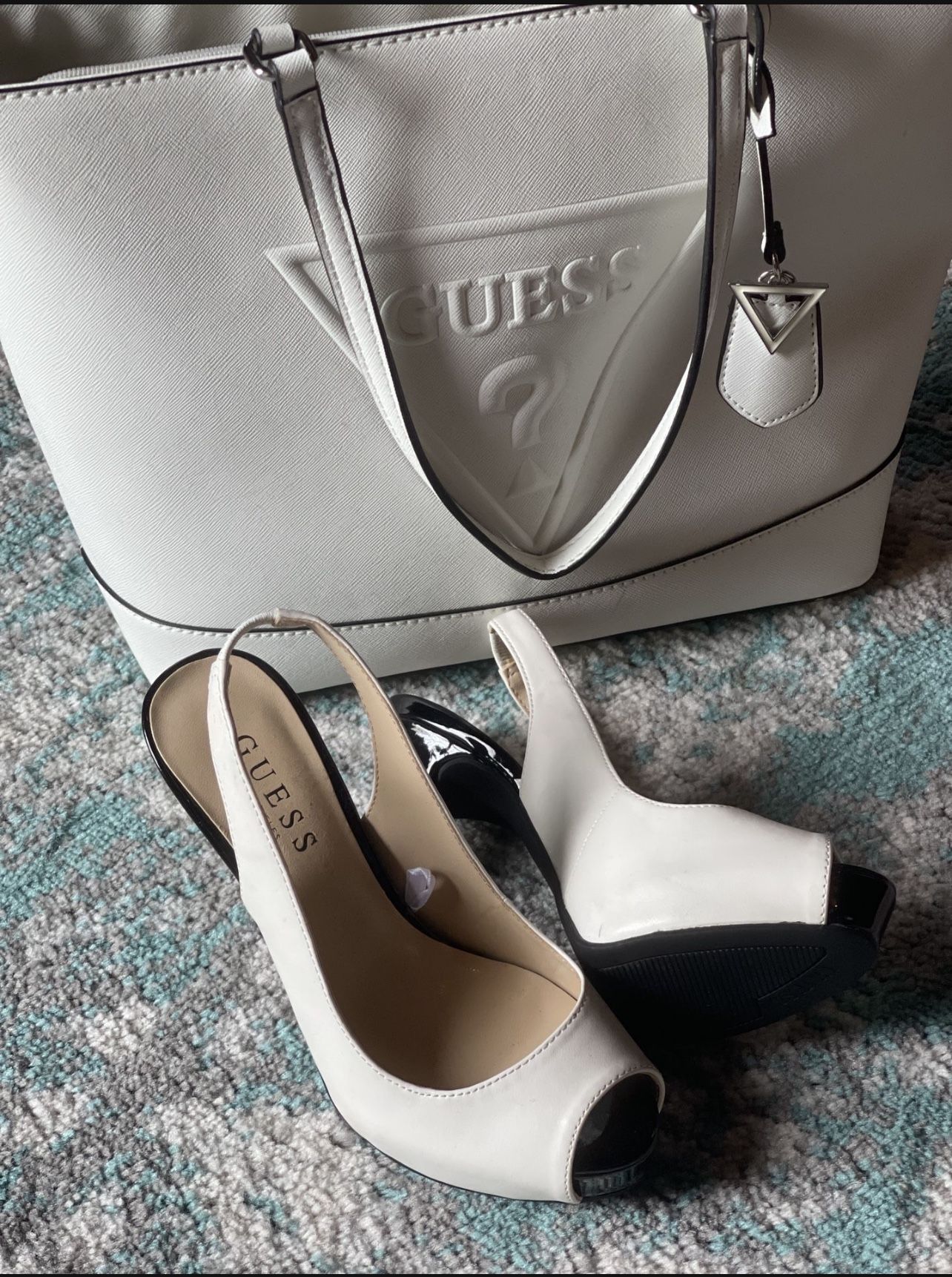 Guess Heels And Bag Both New Size 6