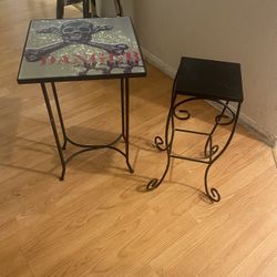 Tables And Wine Sets And Omelette Maker