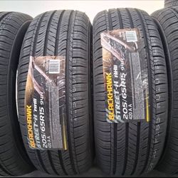 ( 4 TIRES  ) 205/65R15 BLACKHAWK 