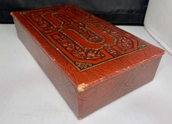 Antique Gales Chocolate Co. Boston, St. Louis U.S.A, Red Leather