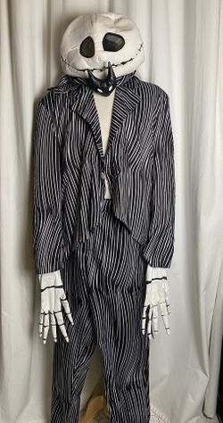 Jack Skellington Halloween Costume XXL Cosplay Mask Jacket Pants Bowtie Gloves (Complete Outfit!) Night Are Before Christmas