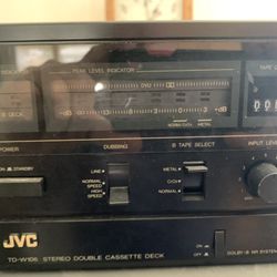 JVC Dual Cassette Deck - Model TD-W106
