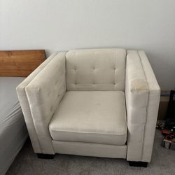 Upholstered armchair