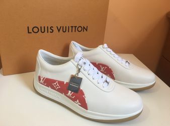 LOUIS VUITTON Sport Supreme White Monogram In White/red/gum