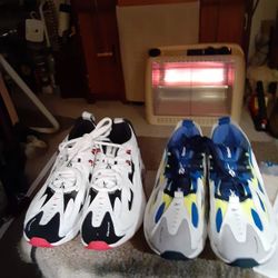 Two Pair New Mens 10.5 Reebok DMX Shoes