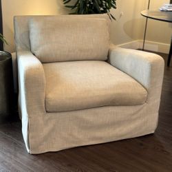 Rh  Linen Down Club Chair Modern 