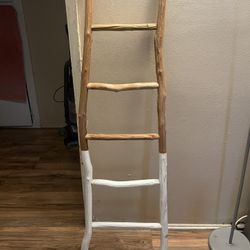 Anthropologie White-Dipped Ladder
