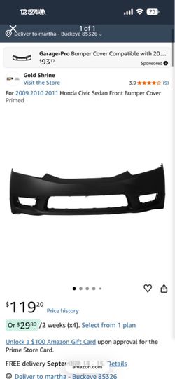 Honda civic bumper