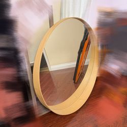 Mirror, Oak veneer, 23 5/8"