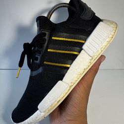 adidas NMD_R1 “Black Gold Metallic” Wmns Size 9