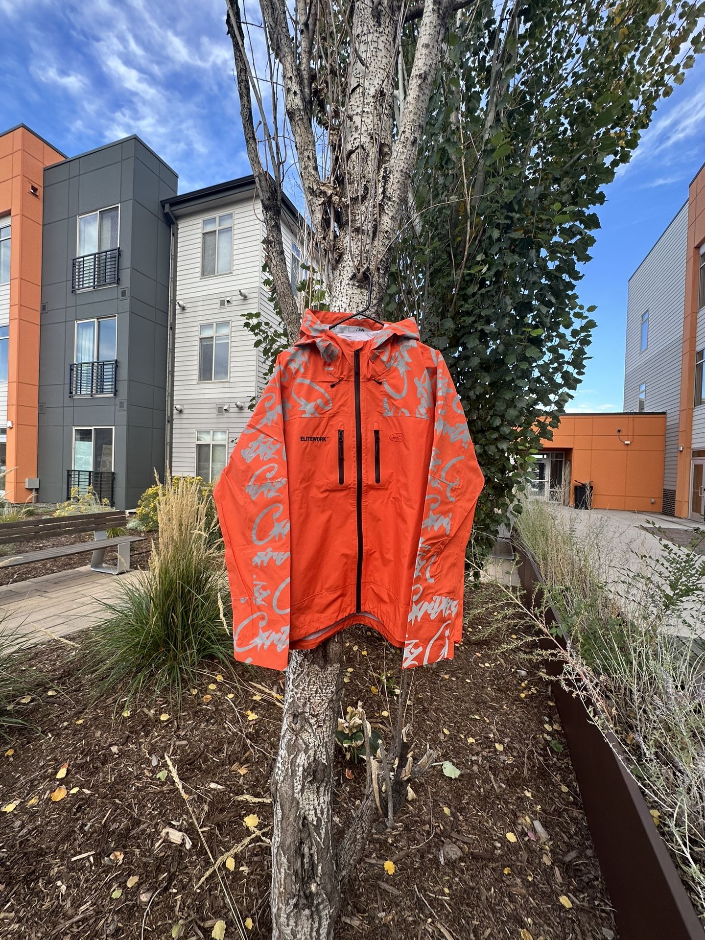 Corteiz EliteWork Water Proof Shell Jacket (Orange) Size XL