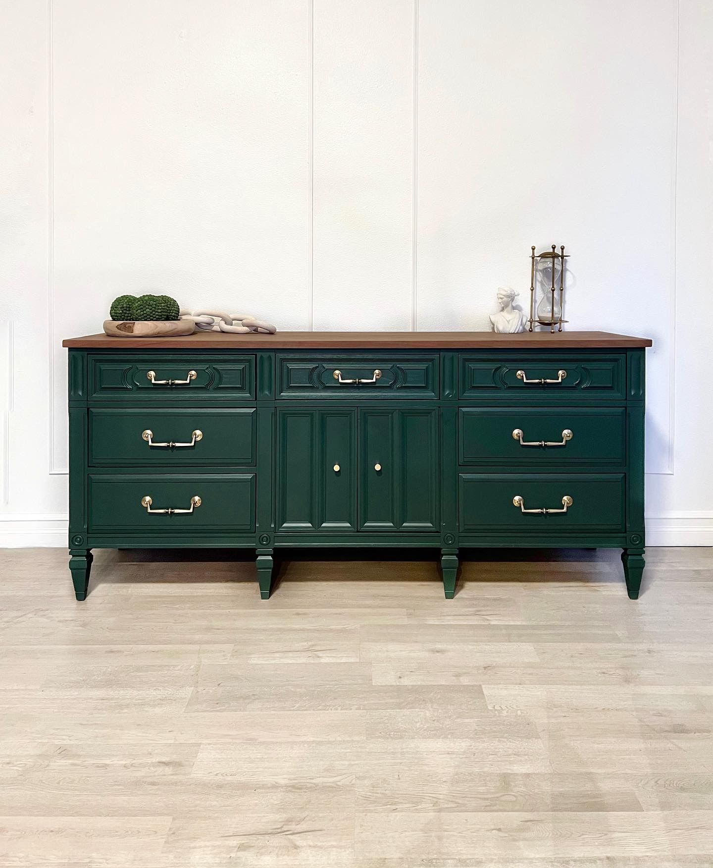 SOLD Stunning Modern Green Credenza / Sideboard / Buffet / Nursery / Console