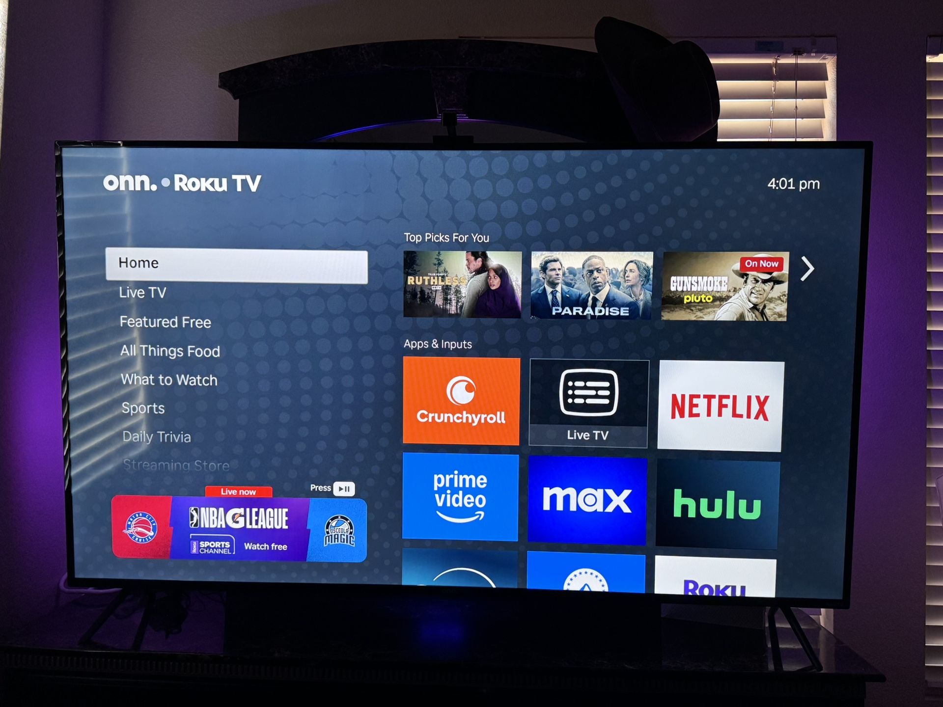 65” Roku TV with LED Lighting