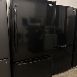 Whirlpool Black Bottom Freezer Refrigerator 