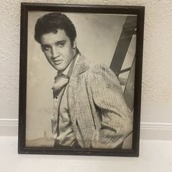 Framed Elvis Photo 