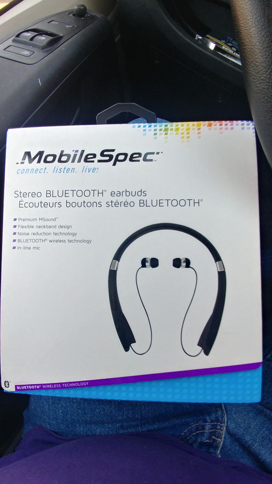 Mobile Spec stereo bluetooth earbuds...