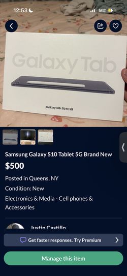 Samsung Galaxy s10 brand new