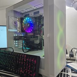Gaming pc intel i7-6700, rtx 3050 8 gb, 16 gb ram, nvme, hdd, wifi, keyboard and mouse