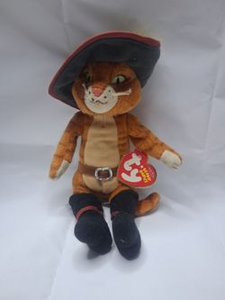 Ty Beanie Baby Puss in Boots Plush